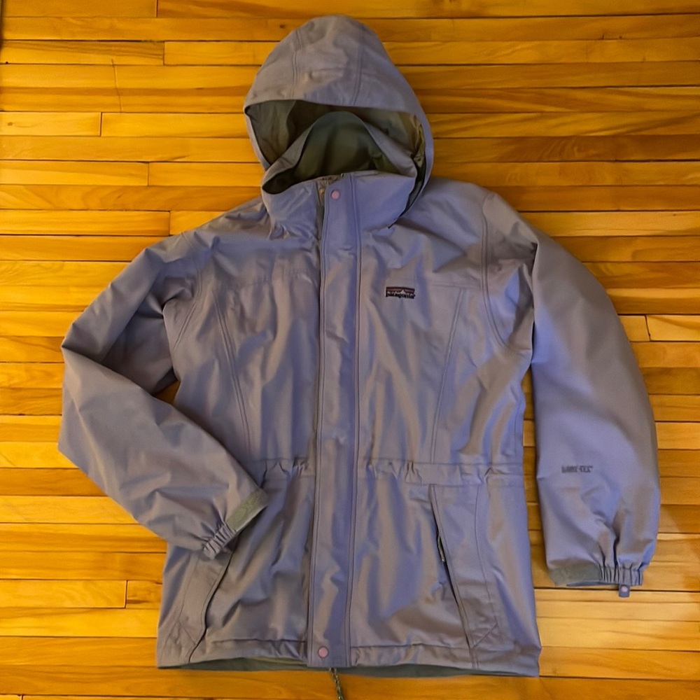 Patagonia GoreTex Raincoat Shell Liquid Sky Jacket Small
